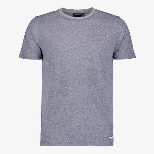 Heren T-shirt blauw grijs