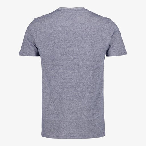 Heren T-shirt blauw grijs