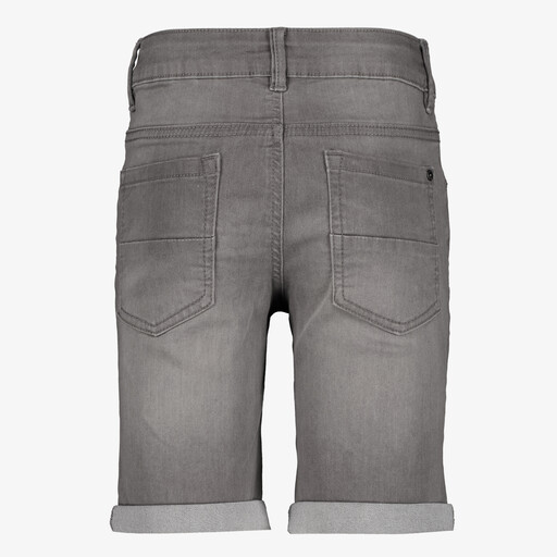 Jongens denim short grijs
