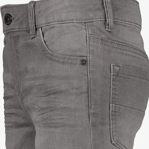 Jongens denim short grijs