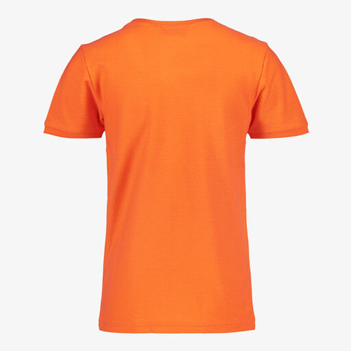 Jongens T-shirt met tekstopdruk oranje