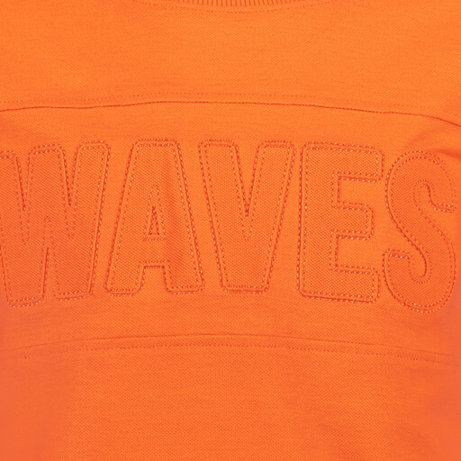 Jongens T-shirt met tekstopdruk oranje