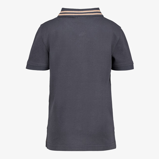Jongens polo met palm donkerblauw