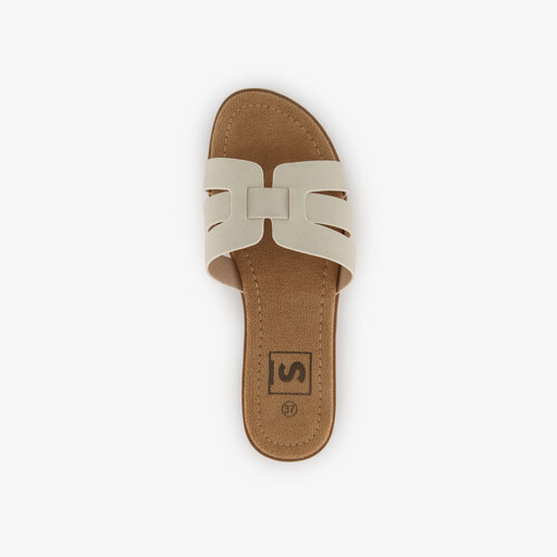 Dames slippers beige