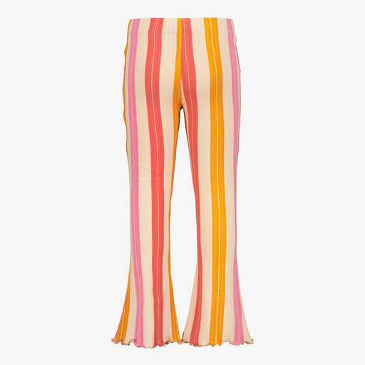 Flared meisjes broek gestreept