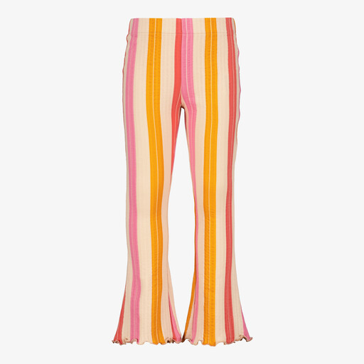 Flared meisjes broek gestreept