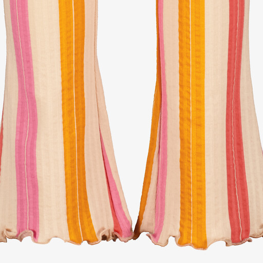 Flared meisjes broek gestreept