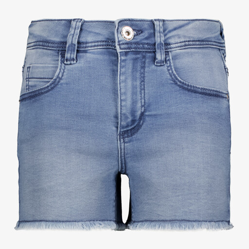 Meisjes denim short lichtblauw