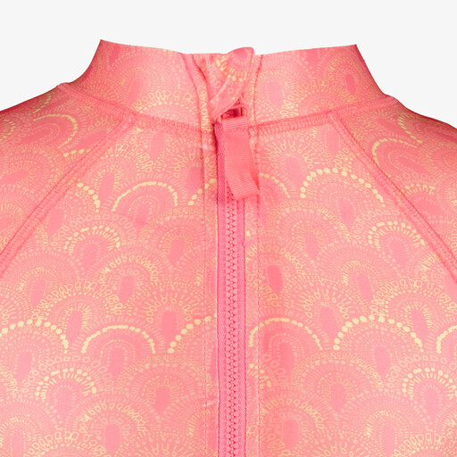 Meisjes UV badpak driekwart mouwen roze