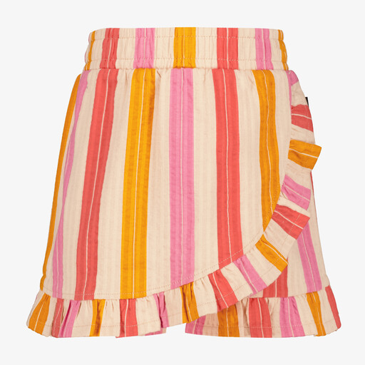 Meisjes overslag rok gestreept