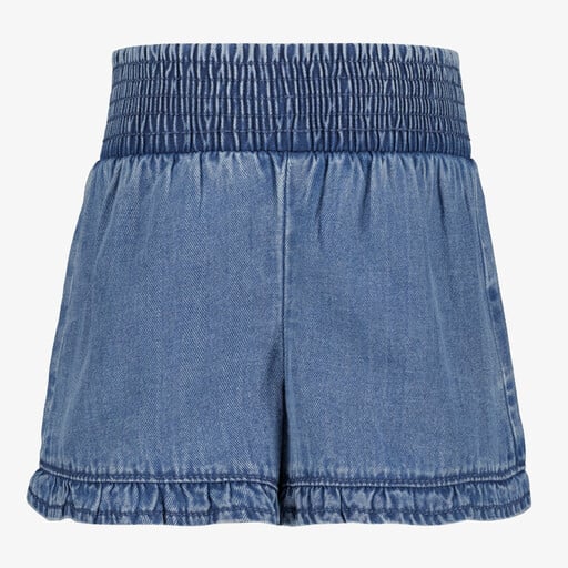 Meisjes denim short blauw