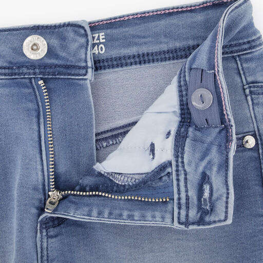 Meisjes denim short lichtblauw