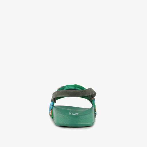 Groene jongens badslippers met jungle dieren