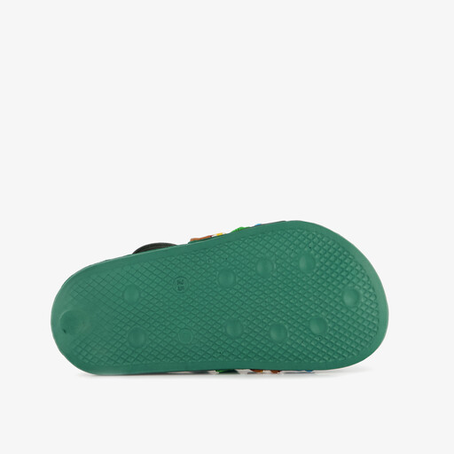 Groene jongens badslippers met jungle dieren