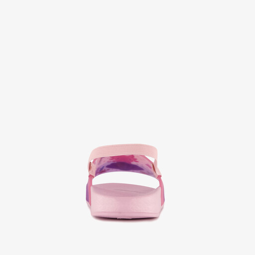 Roze meisjes badslippers met axolotl