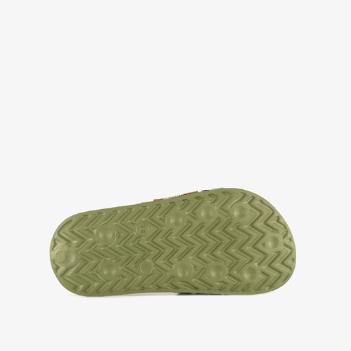 Kinder badslippers met game icoontjes groen