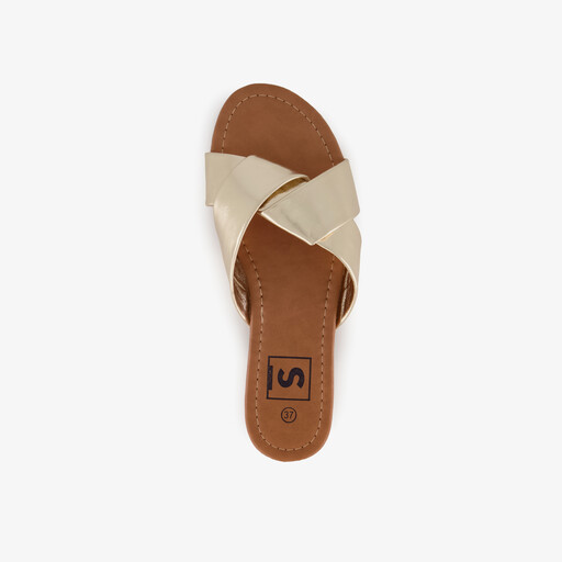 Dames slippers goud