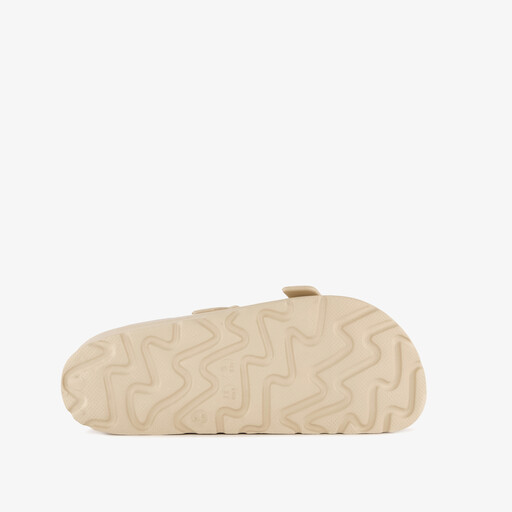 Dames badslippers met gesp beige