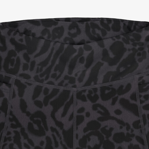 Dames sportlegging met luipaardprint zwart grijs