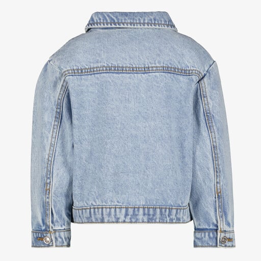 Meisjes spijkerjas met geborduurde bloemen