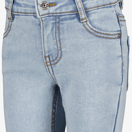 Meisjes flared jeans met geborduurde bloemen