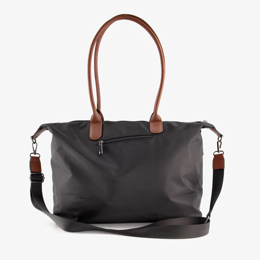 Dames shopper zwart bruin