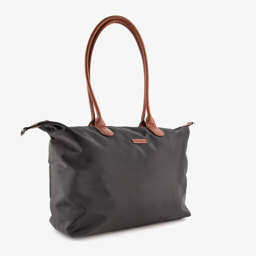 Dames shopper zwart bruin