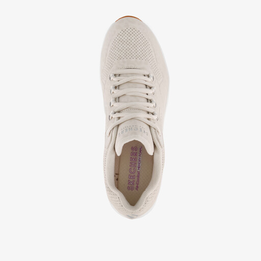 Uno 2 dames sneakers met panterprint en airzool beige