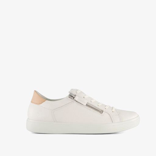 ECCO Classic suede dames sneakers wit