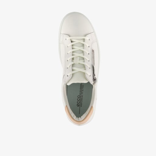 ECCO Classic suede dames sneakers wit
