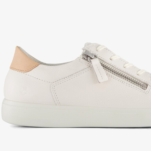 ECCO Classic suede dames sneakers wit