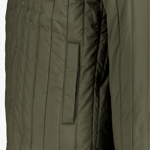 Heren jas olijfgroen