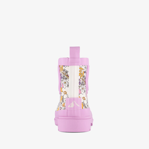Korte kinder regenlaarzen bloemenprint