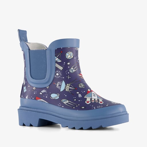 Korte kinder regenlaarzen astronauten