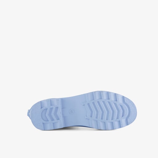 Korte kinder regenlaarzen ijsblauw