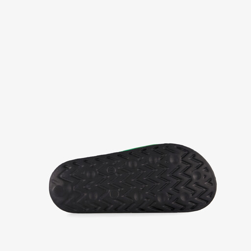 Kinder badslippers zwart groen