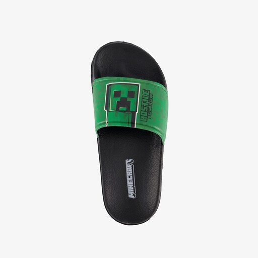 Kinder badslippers zwart groen