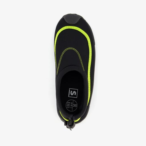 Waterschoenen met aantrekkoord zwart geel
