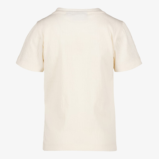 Meisjes T-shirt met flamingo beige