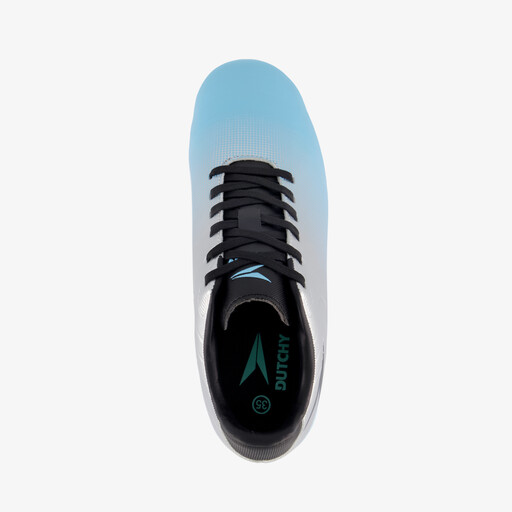 FG kinder voetbalschoenen zilver blauw