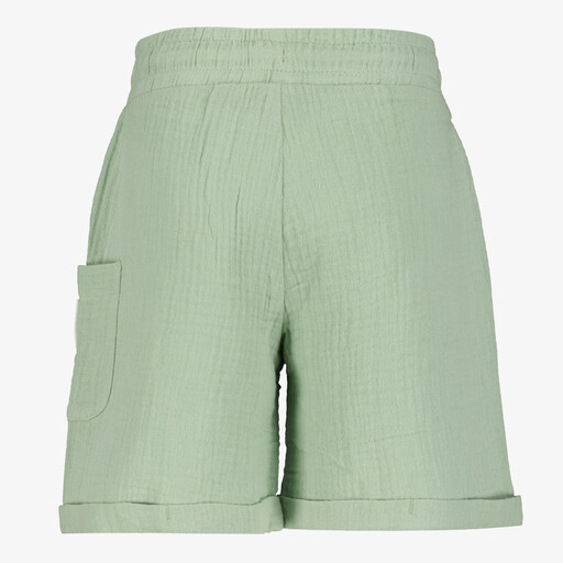 Jongens mousseline short groen
