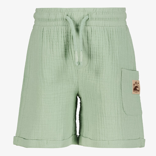 Jongens mousseline short groen