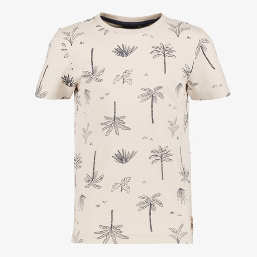 Jongens T-shirt met palmbomen beige