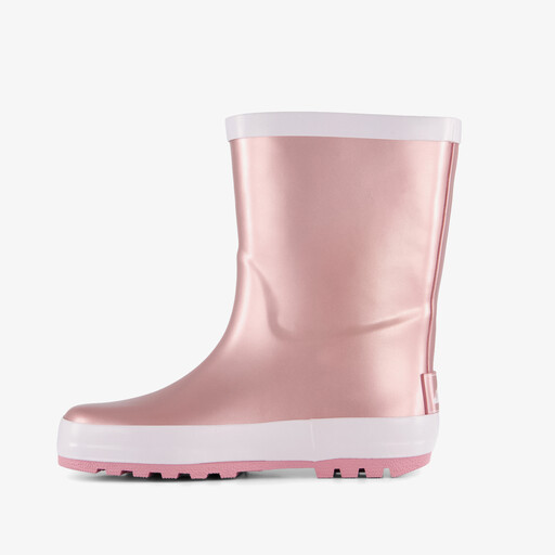 Kinder regenlaarzen metallic roze
