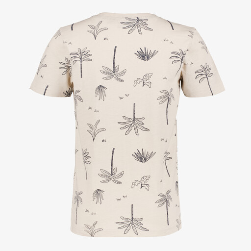 Jongens T-shirt met palmbomen beige