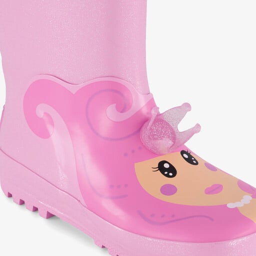 Meisjes regenlaarzen met zeemeermin roze