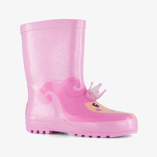 Meisjes regenlaarzen met zeemeermin roze