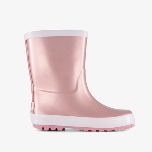 Kinder regenlaarzen metallic roze