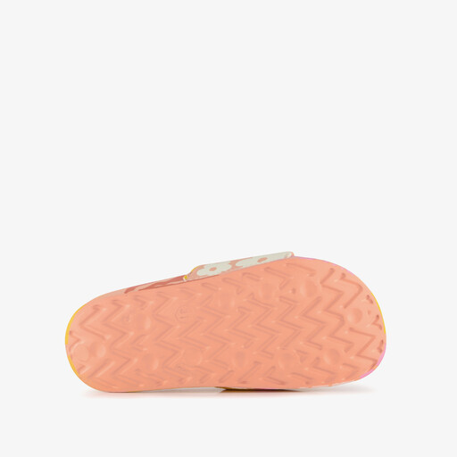 Multicolor meisjes badslippers met bloemenprint