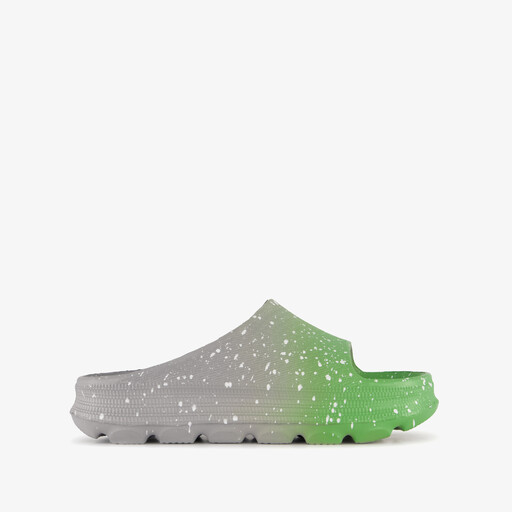Kinder badslippers ombre grijs groen